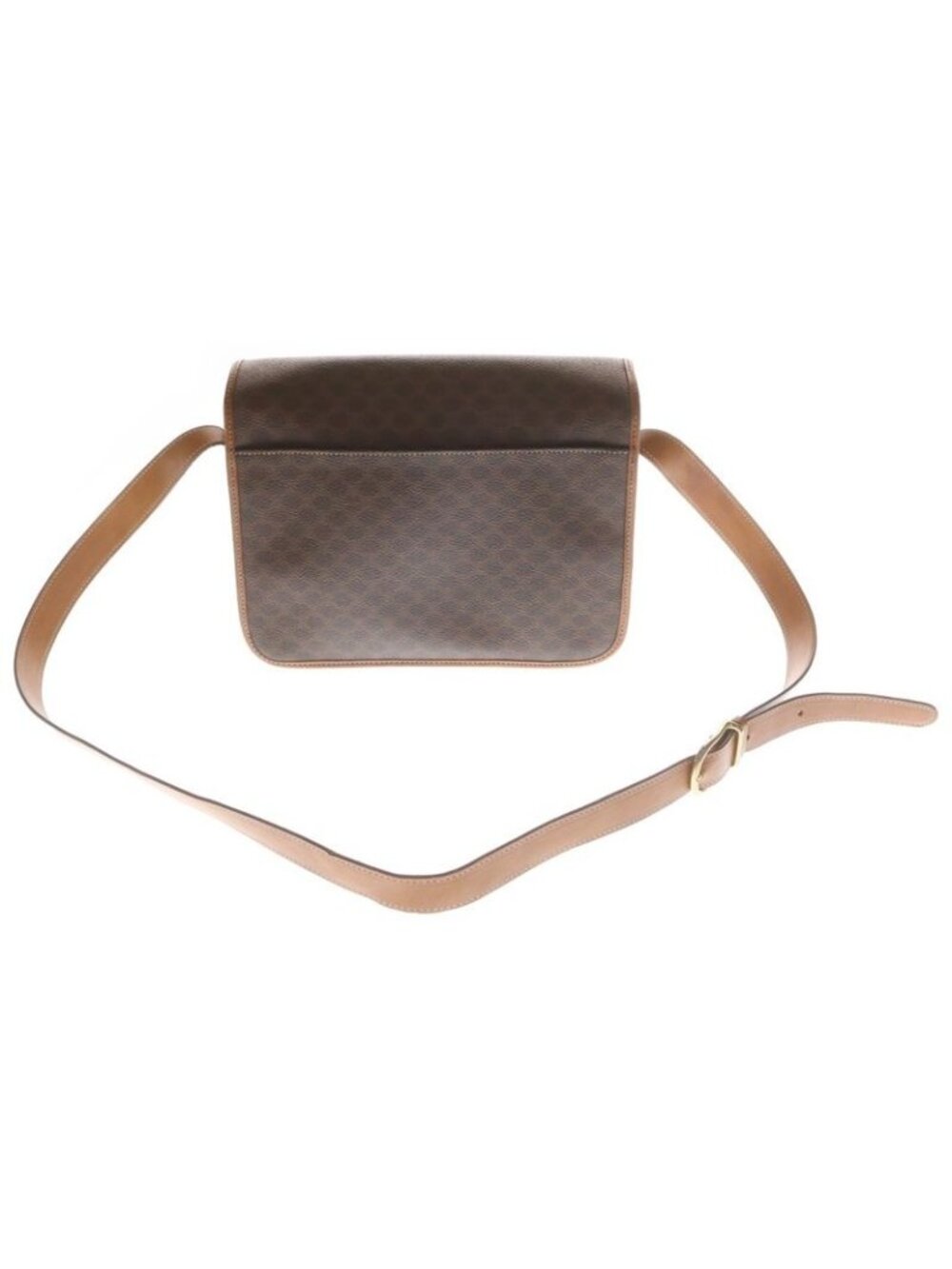 Celine Macadam Shoulder Bag Brown Leather - Picture 2 of 6
